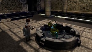 Grim Fandango Remastered In Da Pool Gameplay Screenshot