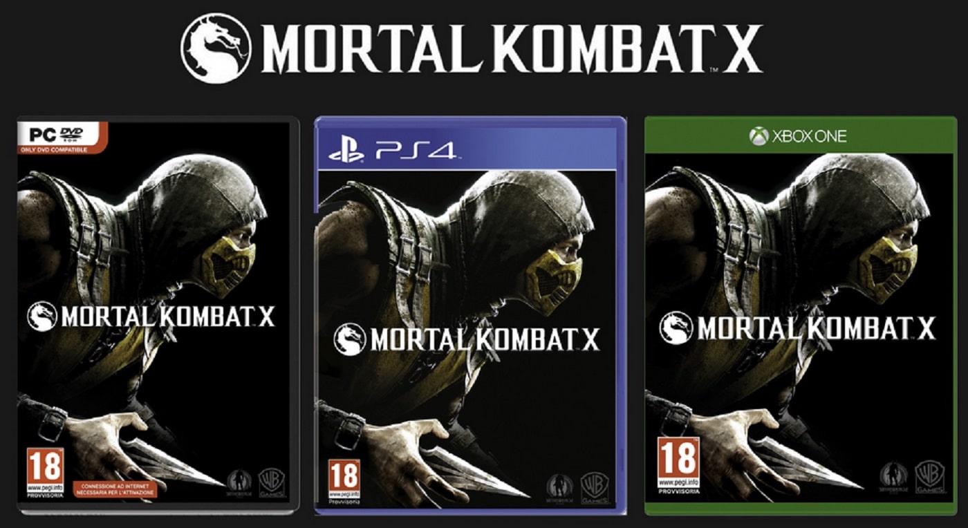 Mortal Kombat X PS4, Xbox One, PC Boxarts