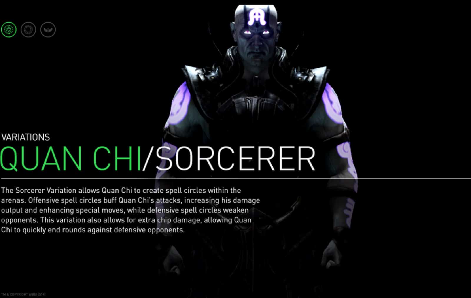 Mortal Kombat X Quan Chi Sorcerer Variation Character Artwork Black Magic