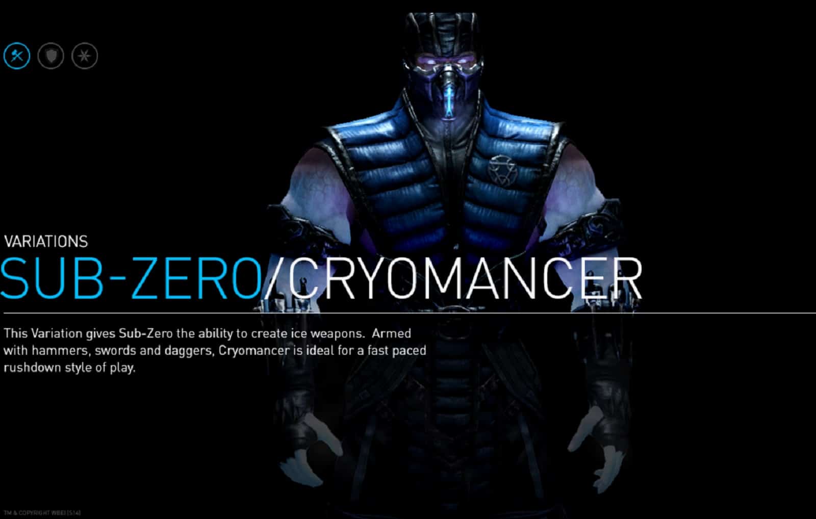 Mortal Kombat X Subzero Cyromancer Character Artwork Cold Edge