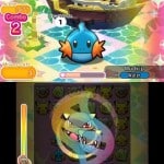 Pokemon Shuffle Mudkip Gameplay Screenshot Both Screens 3DS