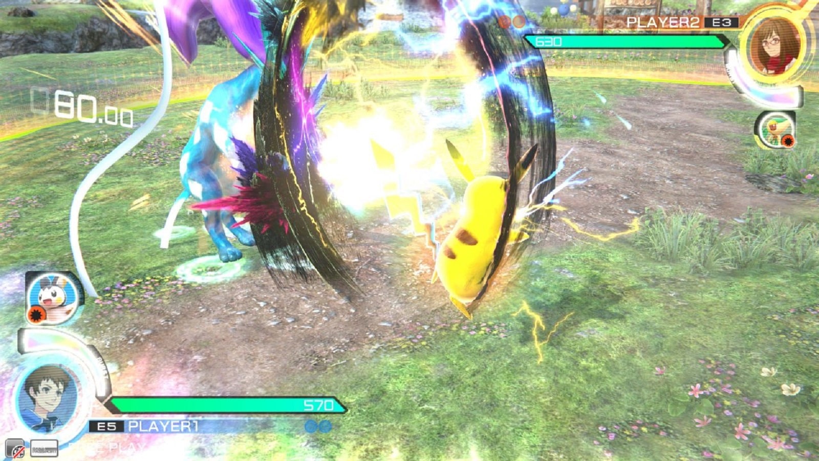 Pokken Tournament Roll Attack Gameplay Screenshot