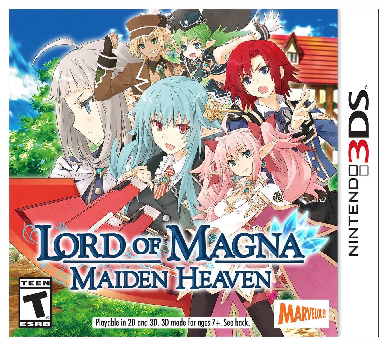 3DS Lord of Magna Maiden Heaven Boxart USA 2015