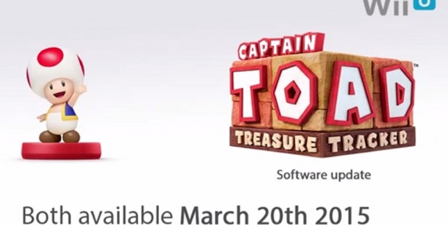 Amiibo Captain Toad Treasure Tracker Update Patch and Figure March 20 2015 Release Date