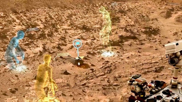 Hololens Mars Demo Gameplay Screenshot Explore Rocky Surface