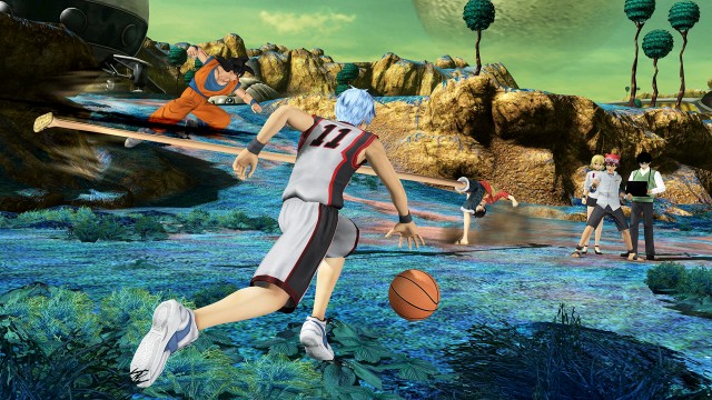 J Stars Victory VS Plus Gameplay Screenshot Goku vs Luffy vs Tetsuya Kuroko Basketball vs Yusuke Hime Kazuyoshi of Sket Dance
