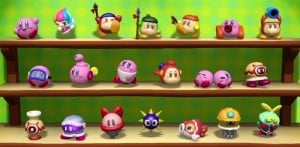 Kirby and the Rainbow Curse Figurines Collection Screenshot WiiU