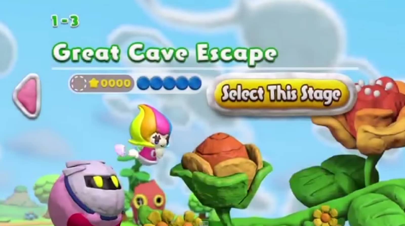 Kirby and the Rainbow Curse Meta Knight Amiibo Power Gameplay Screenshot Wii U