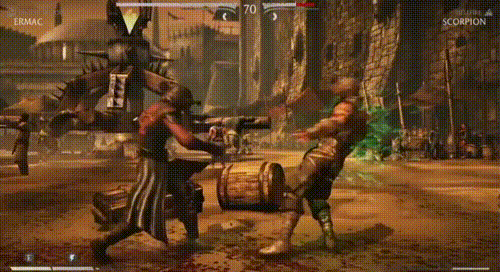 Mortal Kombat X Ermac Brutality Finishing Move GIF Animation