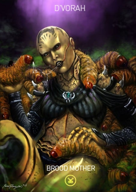 Mortal Kombat X Wallpaper Dvorah Brood Mother Variation Fanart by Romeo J Gonzales