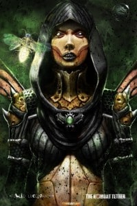 Mortal Kombat X Wallpaper Dvorah Dark Queen Variation Fanart by Flavio Luccisano