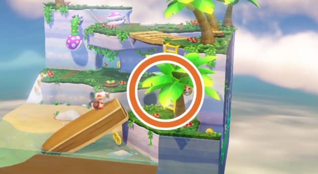 Pixel Toad Captain Toad Amiibo Mode Gameplay Screenshot