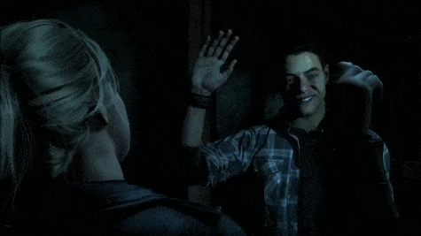 PS4 high five (Until Dawn)