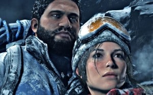 Rise of the Tomb Raider Gameplay Screenshot Lara and Jonah Maiava Characters Xbox One