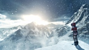 Rise of the Tomb Raider Gameplay Screenshot Snowy Sunrise Xbox One