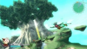 Rodea: Sky Soldier Gameplay Screenshot Deku Tree WiiU 3DS