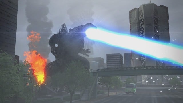 Godzilla PS4 Atomic Breath Blast Gameplay Screenshot
