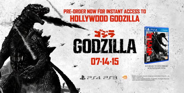 Godzilla PS4 & PS3 Game Release Date and Pre-Order Bonus Hollywood Godzilla