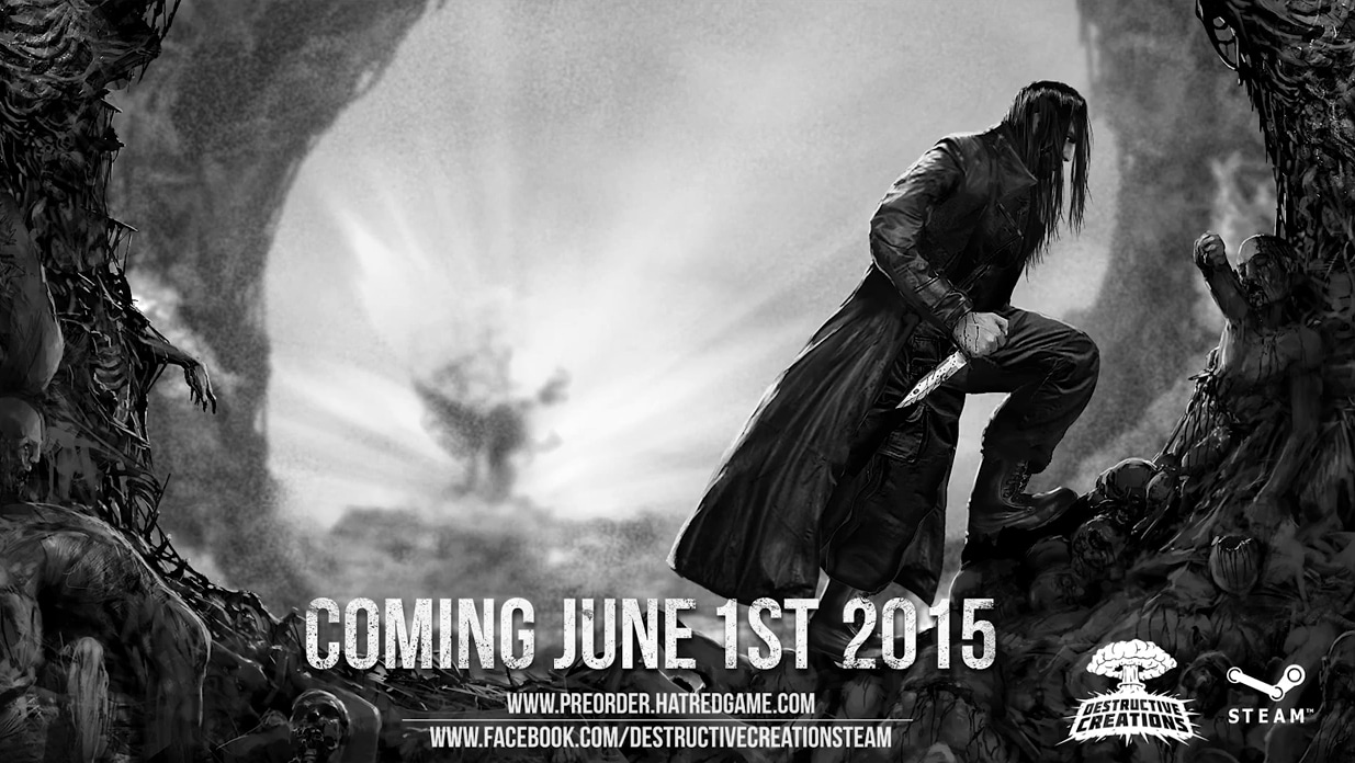 Hatred Videogame Release Date Artwork PC June 1, 2015