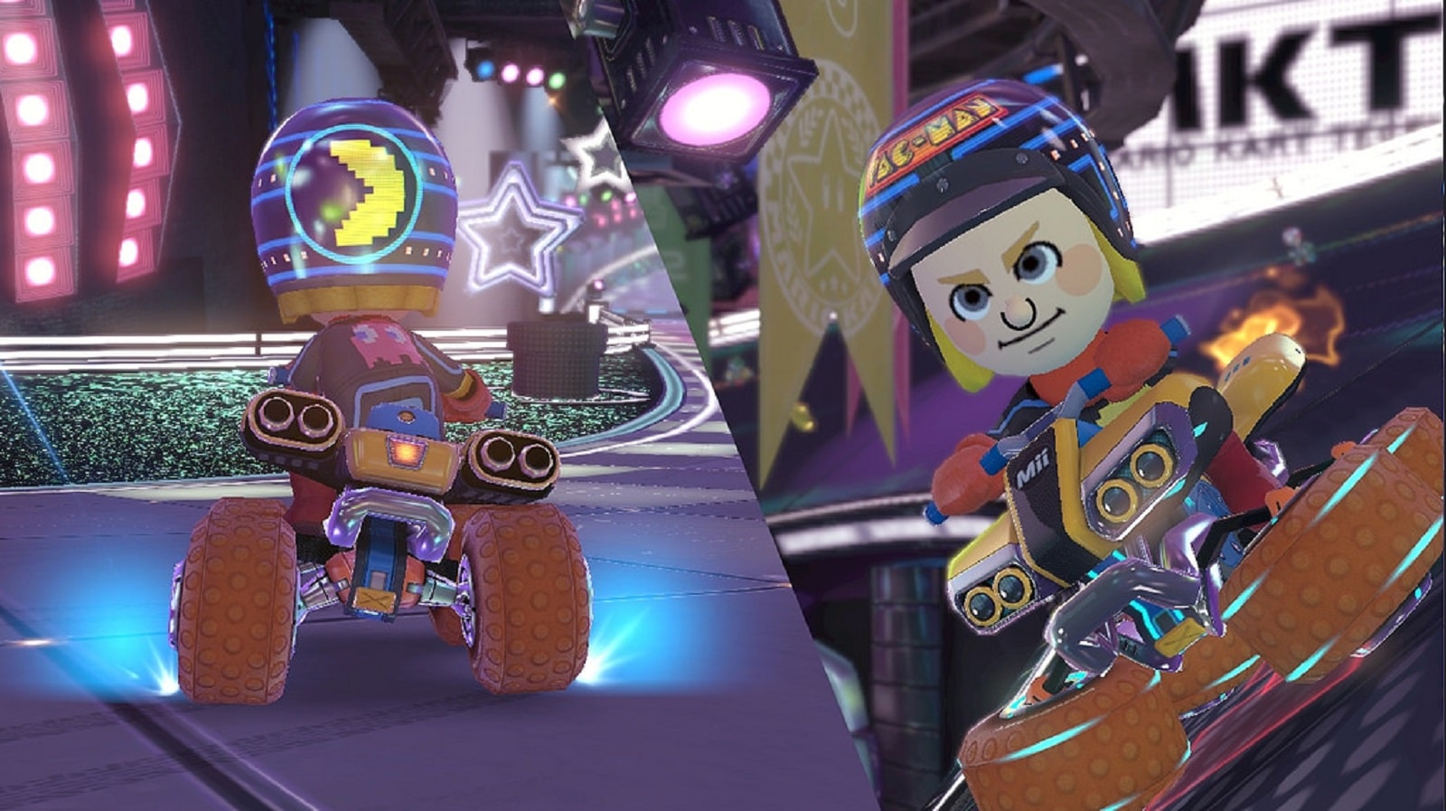 Mario Kart 8 Amiibo Costumes Pac Swag Gameplay Screenshot Wii U