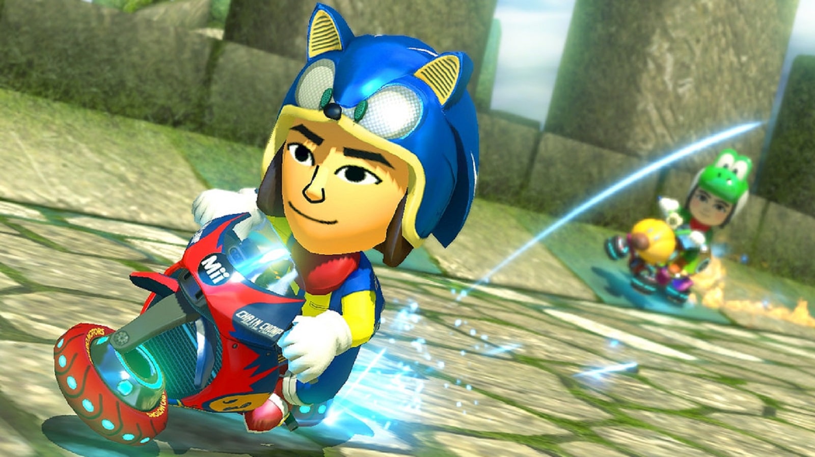 Mario Kart 8 Amiibo Costumes Sonic Gameplay Screenshot Wii U