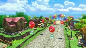 Mario Kart 8 Animal Crossing Tracks Gameplay Screenshot Balloons Wii U