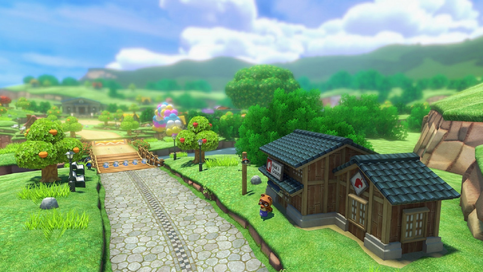 Mario Kart 8 Animal Crossing Tracks Gameplay Screenshot Deep Green Wii U