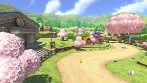 Mario Kart 8 Animal Crossing Tracks Gameplay Screenshot Village Museum Wii U