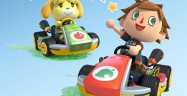 Mario Kart 8 Animal Crossing Villager and Isabelle Characters Artwork