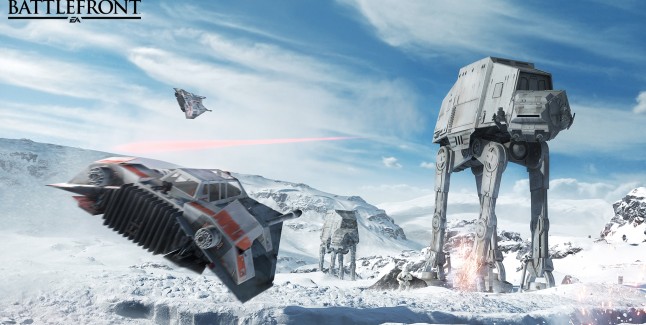 Star Wars Battlefront 2015 Screenshot Walkers and Snow