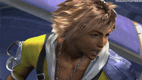 Final Fantasy X HD Remaster Tidus laughs