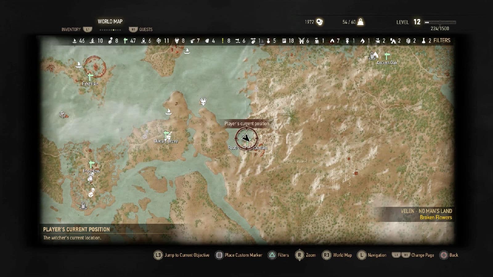 The Witcher 3 Map