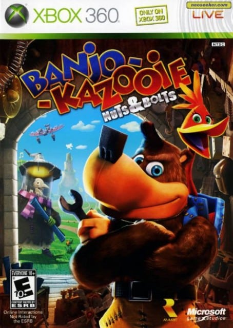 Xbox 360 Banjo Kazooie Nuts and Bolts Box Artwork 2008 USA
