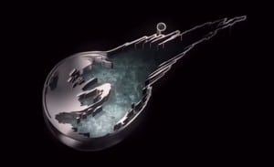 FFVII Remake PS4 Shiny Meteor Logo Artwork