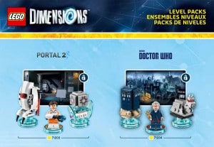 Lego Dimensions Portal 2 Doctor Who Level pack Sets Box Artwork Official USA