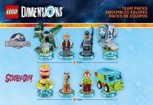 Lego Dimensions Scooby Doo Jurassic World Level Pack Sets Box Artwork Official USA