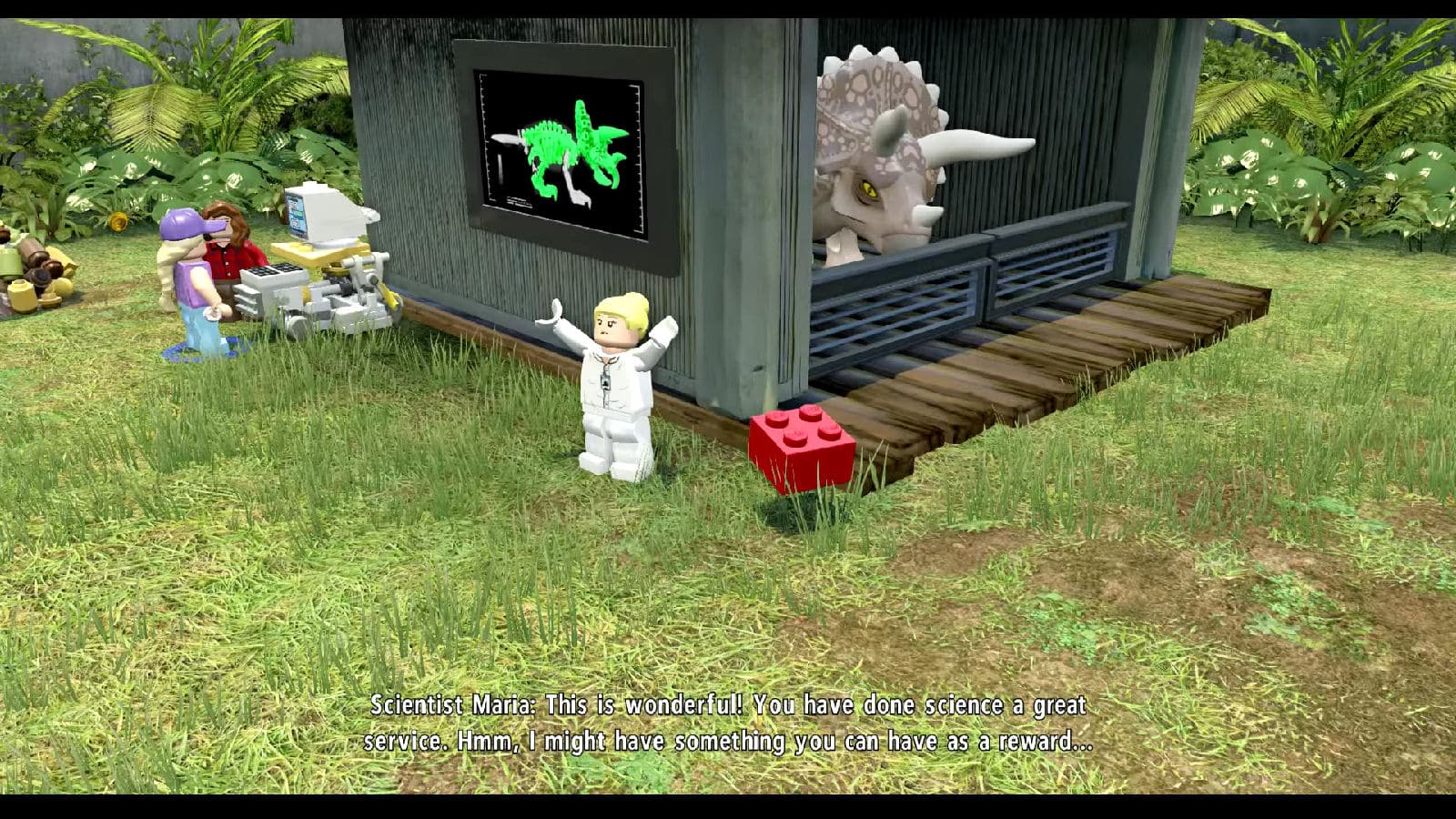 Lego Jurassic World Red Brick 17: Nedry Disguises Location - 1600 x 900 jpeg 443kB