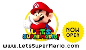 Let's Super Mario Artwork Official Logo
