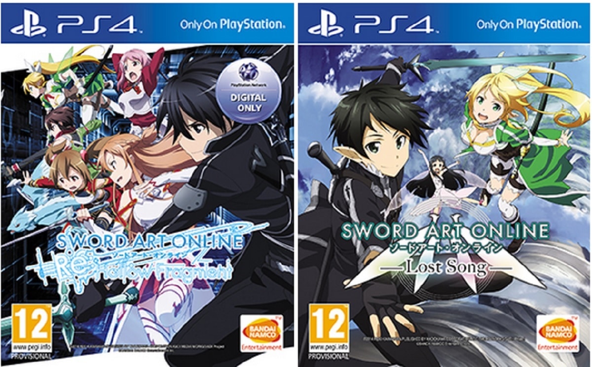 PS4 Sword Art Online Re Hollow Fragment Lost Song Box Artwork USA