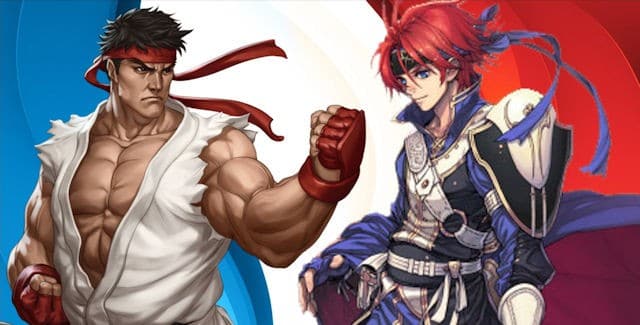 Super Smash Bros Wii U & 3DS Ryu & Roy artwork