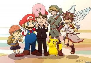 1217Karen's RIP Iwata Fanart Tribute With Ness Pit Mario Kirby Pikachu Link