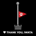 RIP Iwata Half Flag Super Mario Fanart by Smashified