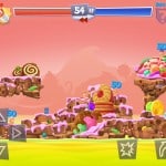 Worms 4 Candy Gameplay Screenshot iPhone iPod Touch iPad iOS