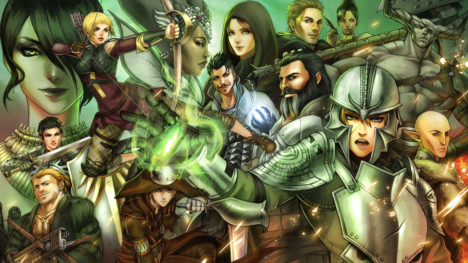 Dragon Age Inquisition Cast of Characters Artwork PS4 Xbox One PC