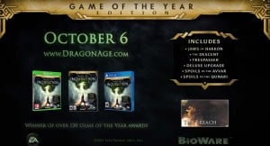 Dragon Age Inquisition Game of the Year Edition Box Artwork and DLC Included Xbox One PS4 PC