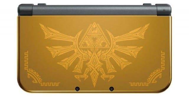 Gold 3DS XL System Zelda Triforce Heroes Hylian Edition