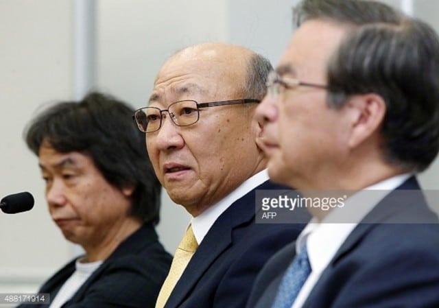 Kimi Nintendo President With Shigeru Miyamoto Tatsumi Kimishima