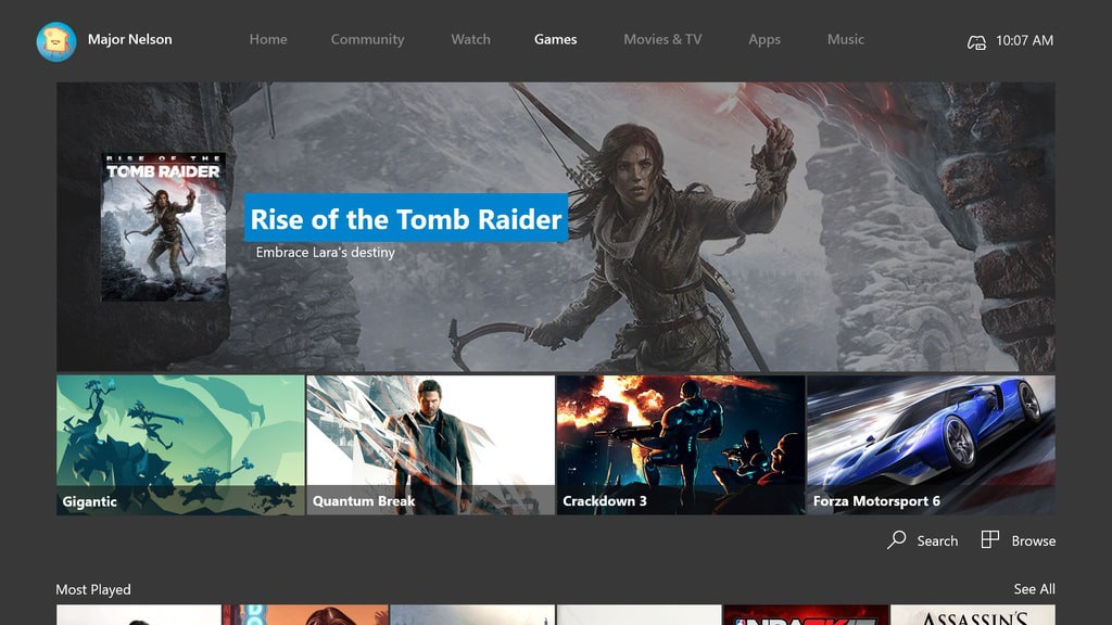 New Xbox One Experience Rise of the Tomb Raider September 2015