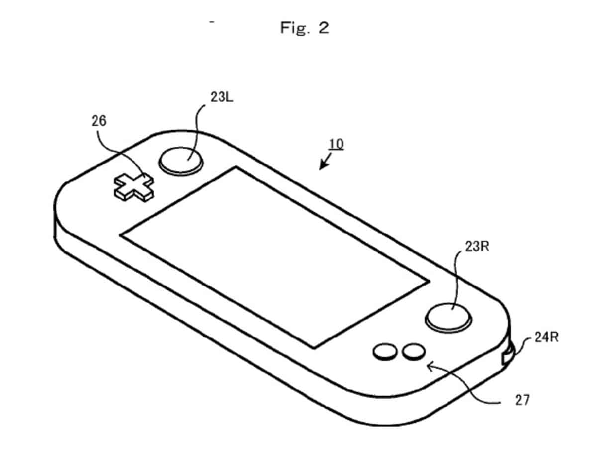 Nintendo NX Rotating Shoulder Buttons Patent Diagram