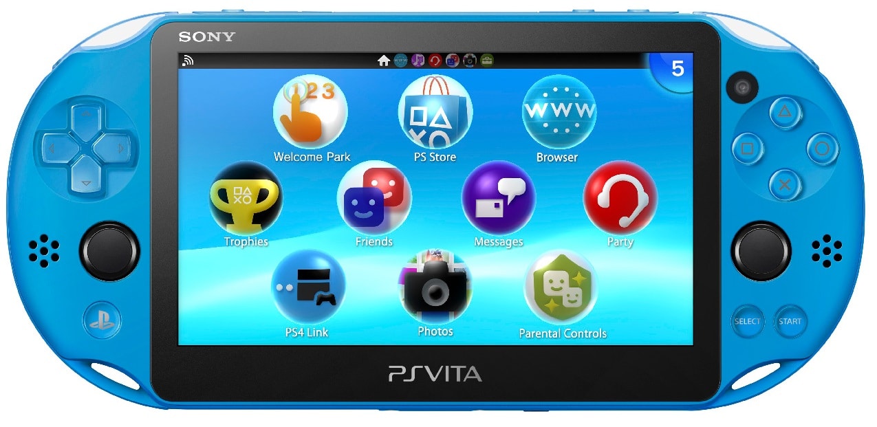 PS Vita Aqua Blue Color GameStop Exclusive USA